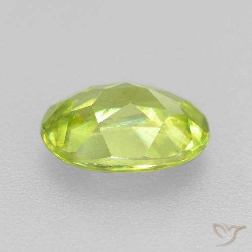 9,17 ctw natürlicher hellgrün Sphene, Oval, VS