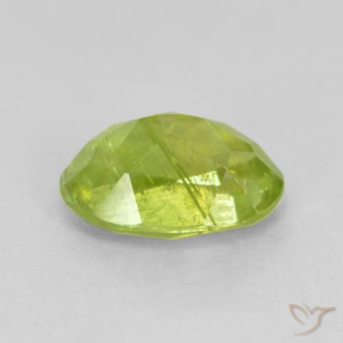 9,17 ctw natürlicher hellgrün Sphene, Oval, SI