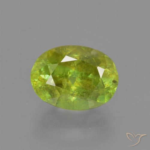 2.31ct Natürlicher hellgrün Sphene, Oval, SI