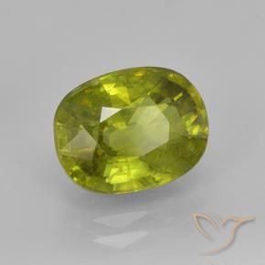 9,17 ctw natürlicher Warmes Waldgrün Sphene, Oval, VS-SI