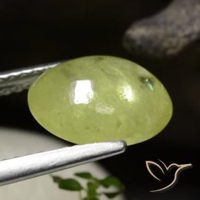 9,17 ctw natürlicher Mittelgelb Sphene, Oval, Lichtdurchlässig