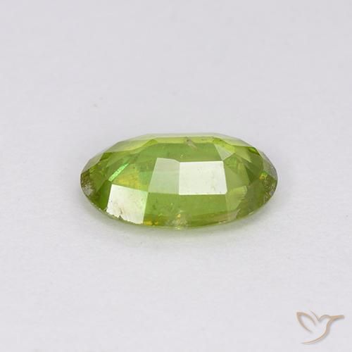 9,17 ctw natürlicher hellgrün Sphene, Oval, VS-SI