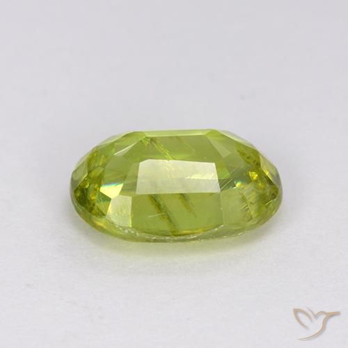 9,17 ctw natürlicher hellgrün Sphene, Oval, VS-SI