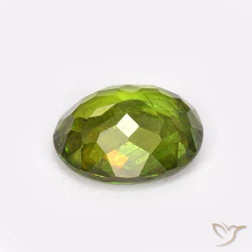 9,17 ctw natürlicher Waldgrün Sphene, Oval, VS-SI