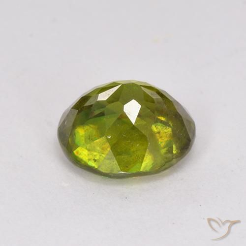 9,17 ctw natürlicher Warmes Waldgrün Sphene, Oval, VS-SI