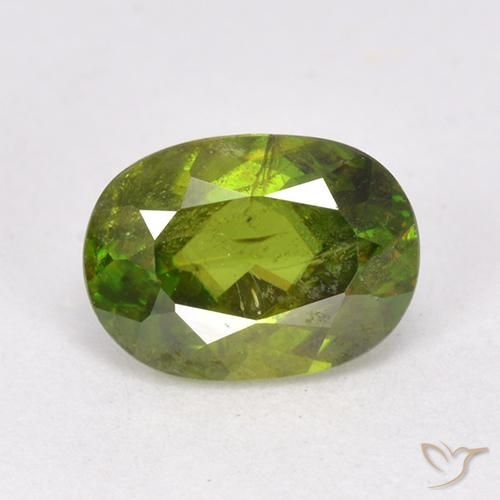 1.27ct Natürlicher Mittel-Dunkelgrün Sphene, Oval, VS-SI