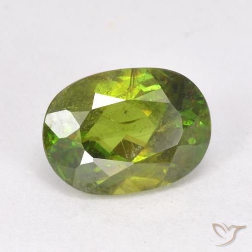 9,17 ctw natürlicher Mittel-Dunkelgrün Sphene, Oval, VS-SI