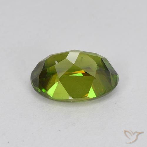9,17 ctw natürlicher Waldgrün Sphene, Oval, VVS-VS