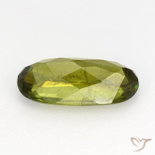 9,17 ctw natürlicher tiefgrün Sphene, Oval, VS-SI