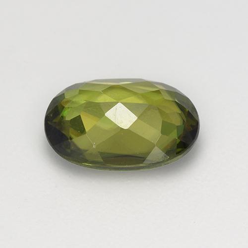 1,07 ctw natürlicher grüner Sphen, Oval Schliff, VVS-VS