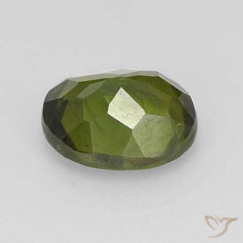 9,17 ctw natürlicher Mittelgrün Sphene, Oval, VS-SI