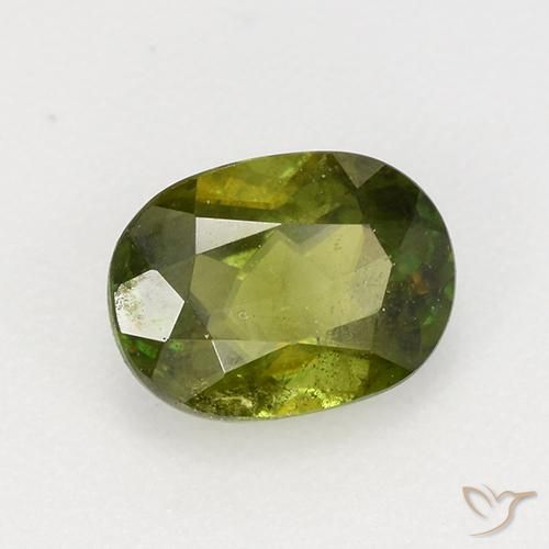9,17 ctw natürlicher Mittel-Dunkelgrün Sphene, Oval, VS-SI