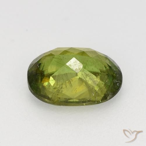 9,17 ctw natürlicher Mittel-Dunkelgrün Sphene, Oval, VS-SI
