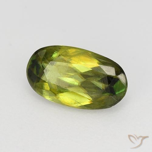 9,17 ctw natürlicher Mittelgrün Sphene, Oval, VS-SI