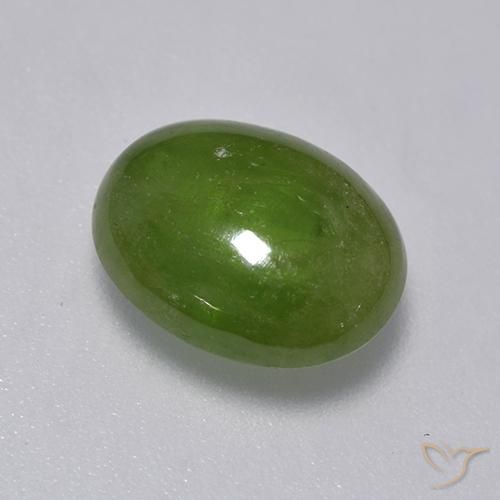 9,17 ctw natürlicher Lebendiges grün Sphene, Oval, Lichtdurchlässig