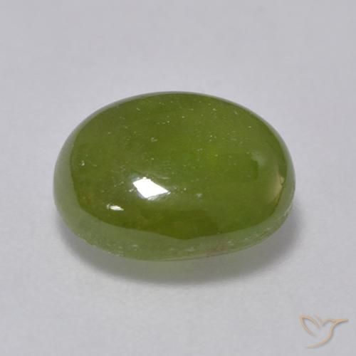 9,17 ctw natürlicher tiefgrün Sphene, Oval, Lichtdurchlässig