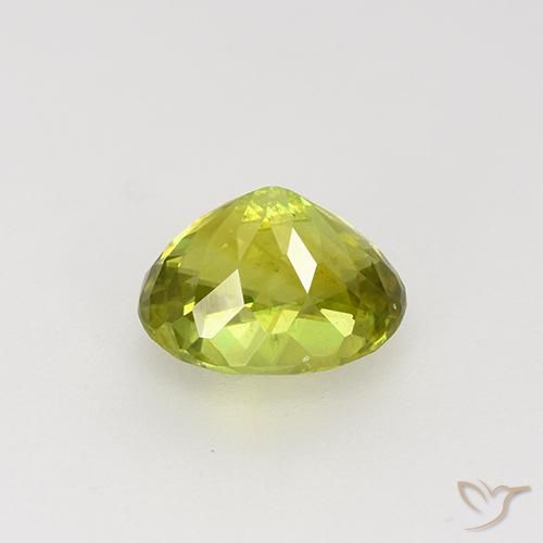 9,17 ctw natürlicher Mittelgelb Sphene, Oval, VS-SI