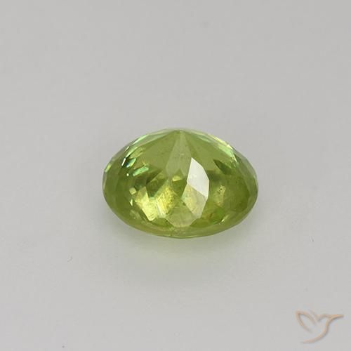 9,17 ctw natürlicher hellgelb Sphene, Oval, VS-SI