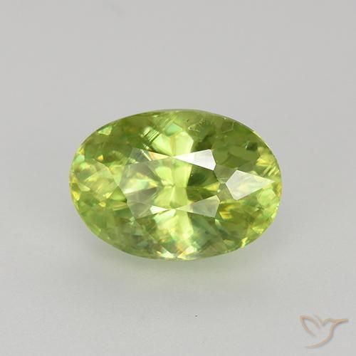 1,34 ctw natürlicher grüner Sphen, Oval Schliff, VS-SI