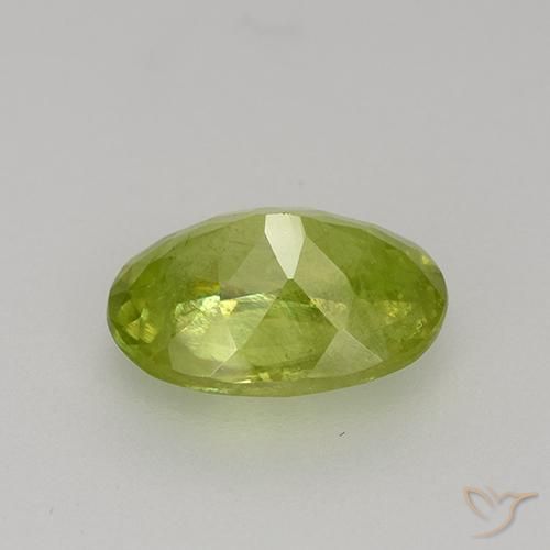9,17 ctw natürlicher Leuchtendes Zitronengelb Sphene, Oval, VS-SI