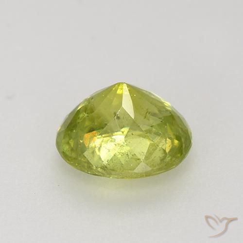 9,17 ctw natürlicher Mittelgelb Sphene, Oval, VS-SI