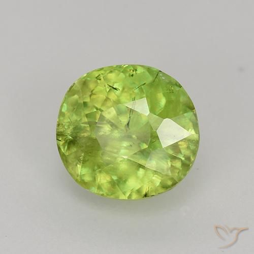 9,17 ctw natürlicher Mittel-Hellgrün Sphene, Oval, VS-SI
