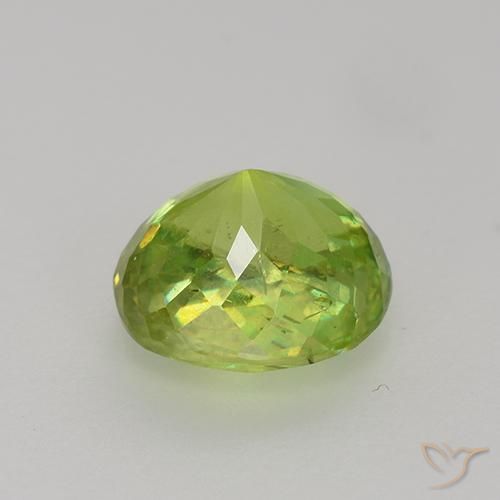9,17 ctw natürlicher Mittel-Hellgrün Sphene, Oval, VS-SI