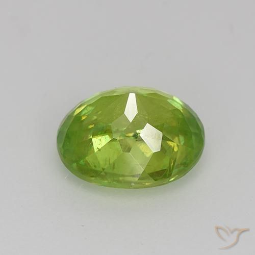 9,17 ctw natürlicher Mittelgrün Sphene, Oval, VS-SI