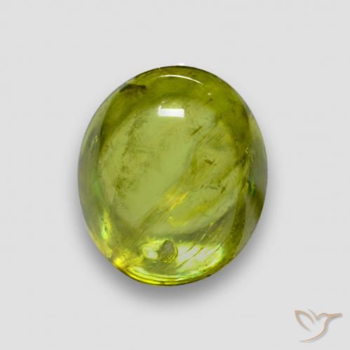 2.23ct Natürlicher Olivgrün Sphene, Oval, Transparent