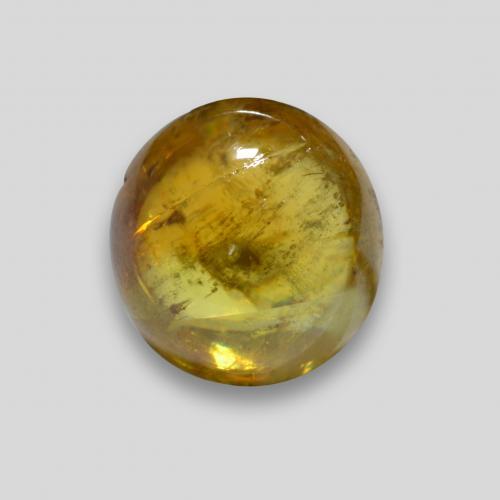 2,24 ctw natürlicher goldener Sphen, Oval Schliff, Transparent