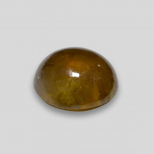 9,17 ctw natürlicher gold-braun Sphene, Oval Schliff, Transparent
