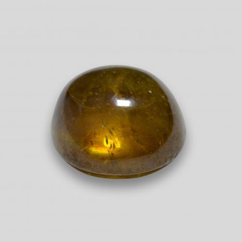 2,36 ctw natürlicher goldener Sphen, Rundschliff, Transparent