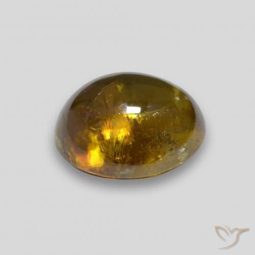 9,17 ctw natürlicher Golden Sphene, Oval, Transparent