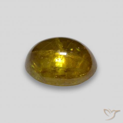 9,17 ctw natürlicher Golden Sphene, Oval, Transparent