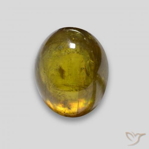 9,17 ctw natürlicher Dunkles Gold Sphene, Oval, Transparent