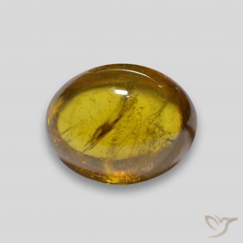 3.01ct Natürlicher Dunkles Gold Sphene, Oval, Transparent