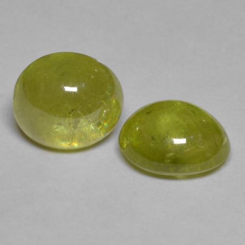 3,75 ct natürliche gelber Sphen-Edelsteine, Oval Schliff, Transparent