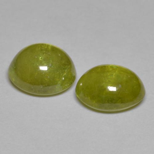 3,75 ct natürliche gelber Sphen-Edelsteine, Oval Schliff, Transparent