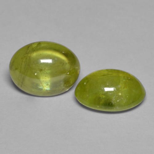 3,71 ct natürliche gelber Sphen-Edelsteine, Oval Schliff, Transparent