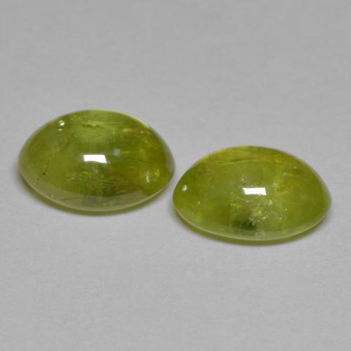 3,71 ct natürliche gelber Sphen-Edelsteine, Oval Schliff, Transparent