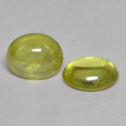 2.09 ct natürliche grünlich-gelb Sphene-Edelsteine, Oval Schliff, Transparent