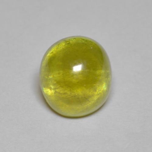 9,17 ctw natürlicher Zitronengelb Sphene, Oval Schliff, Transparent