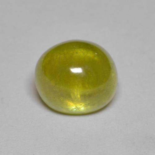 9,17 ctw natürlicher Zitronengelb Sphene, Oval Schliff, Transparent