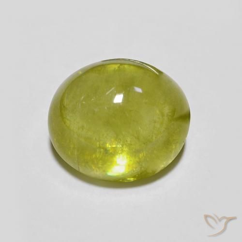 3.22ct Natürlicher hellgrün Sphene, Oval, Transparent