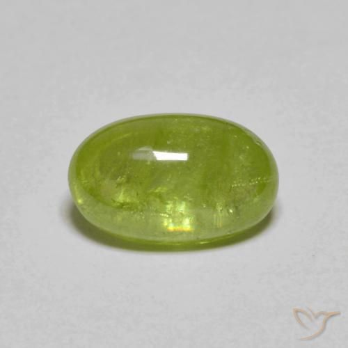 2,33 ctw natürlicher grüner Sphen, Oval Schliff, Lichtdurchlässig