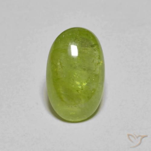 2,33 ctw natürlicher grüner Sphen, Oval Schliff, Lichtdurchlässig