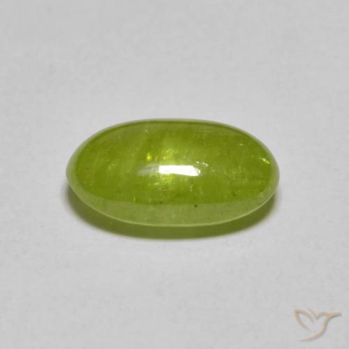 2,33 ctw natürlicher grüner Sphen, Oval Schliff, Lichtdurchlässig