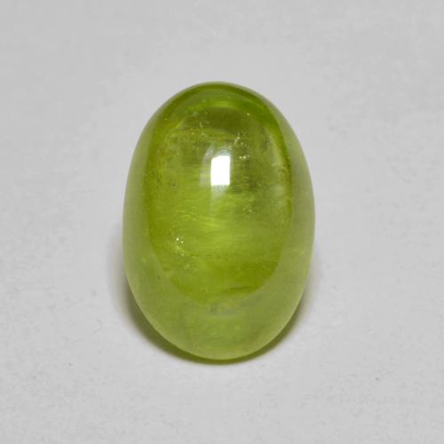 9,17 ctw natürlicher Olivgrün Sphene, Oval Schliff, Lichtdurchlässig