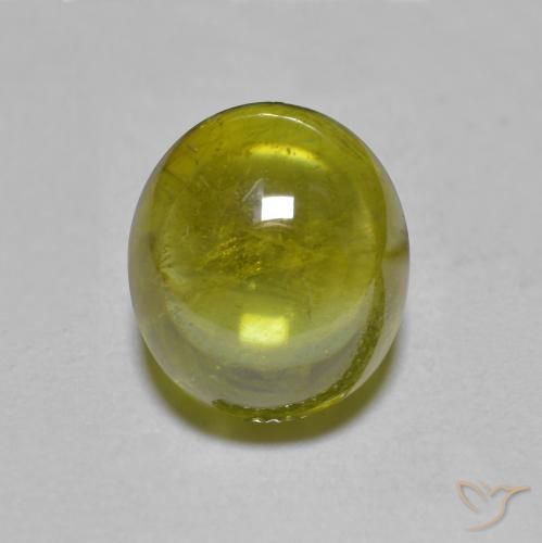 2,40 ctw natürlicher grüner Sphen, Oval Schliff, Transparent