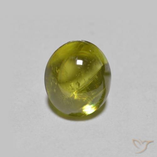 9,17 ctw natürlicher gelblich-grün Sphene, Oval, Transparent